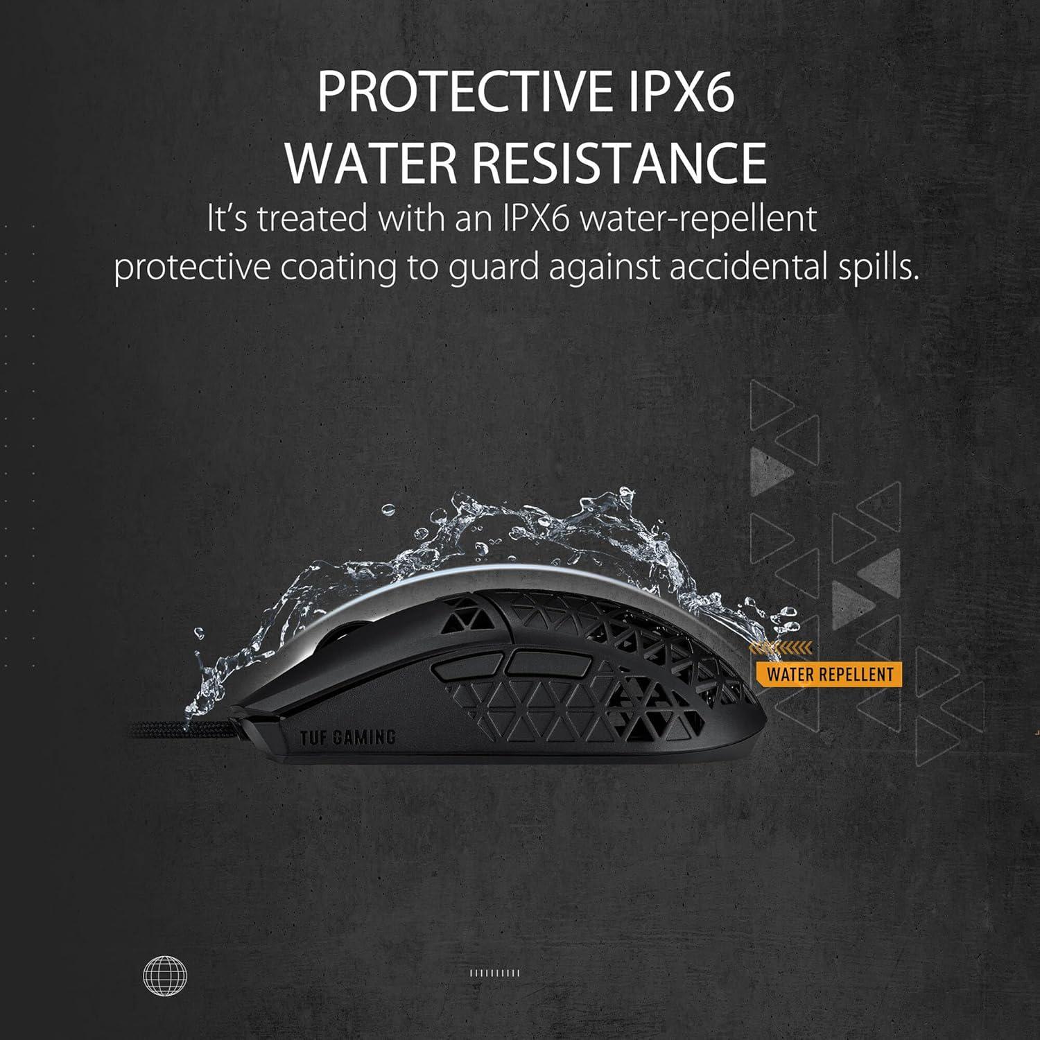 Ratón Gaming ASUS TUF M4 Air Con Cable - 16,000 dpi, Negro