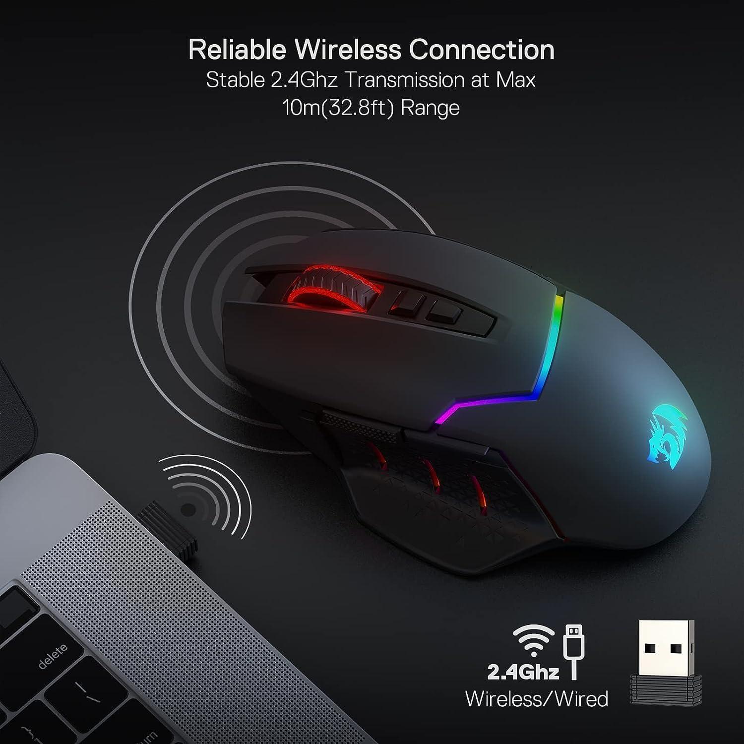Redragon M690 PRO Ratón Gaming Inalámbrico 8000 DPI