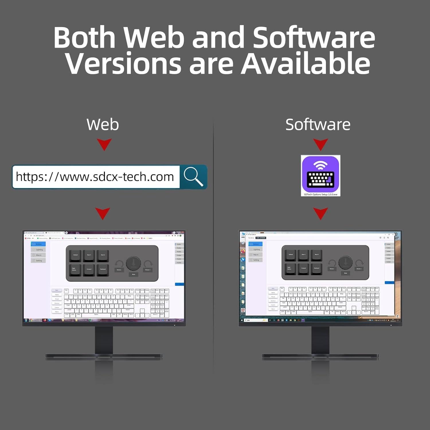 Teclado Mecánico Programable Koolertron RGB 6 Teclas Negro