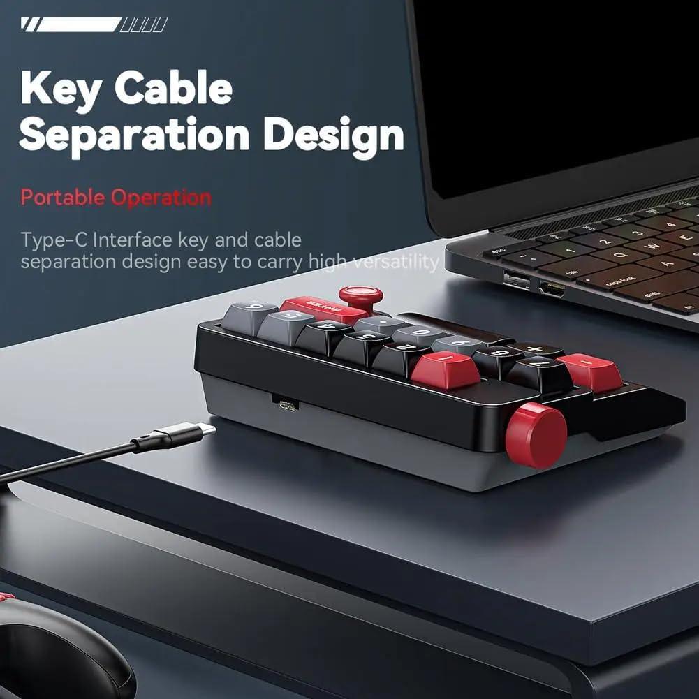 Teclado Mecánico RGB Vostoktech Mini K809 17 Teclas Programables