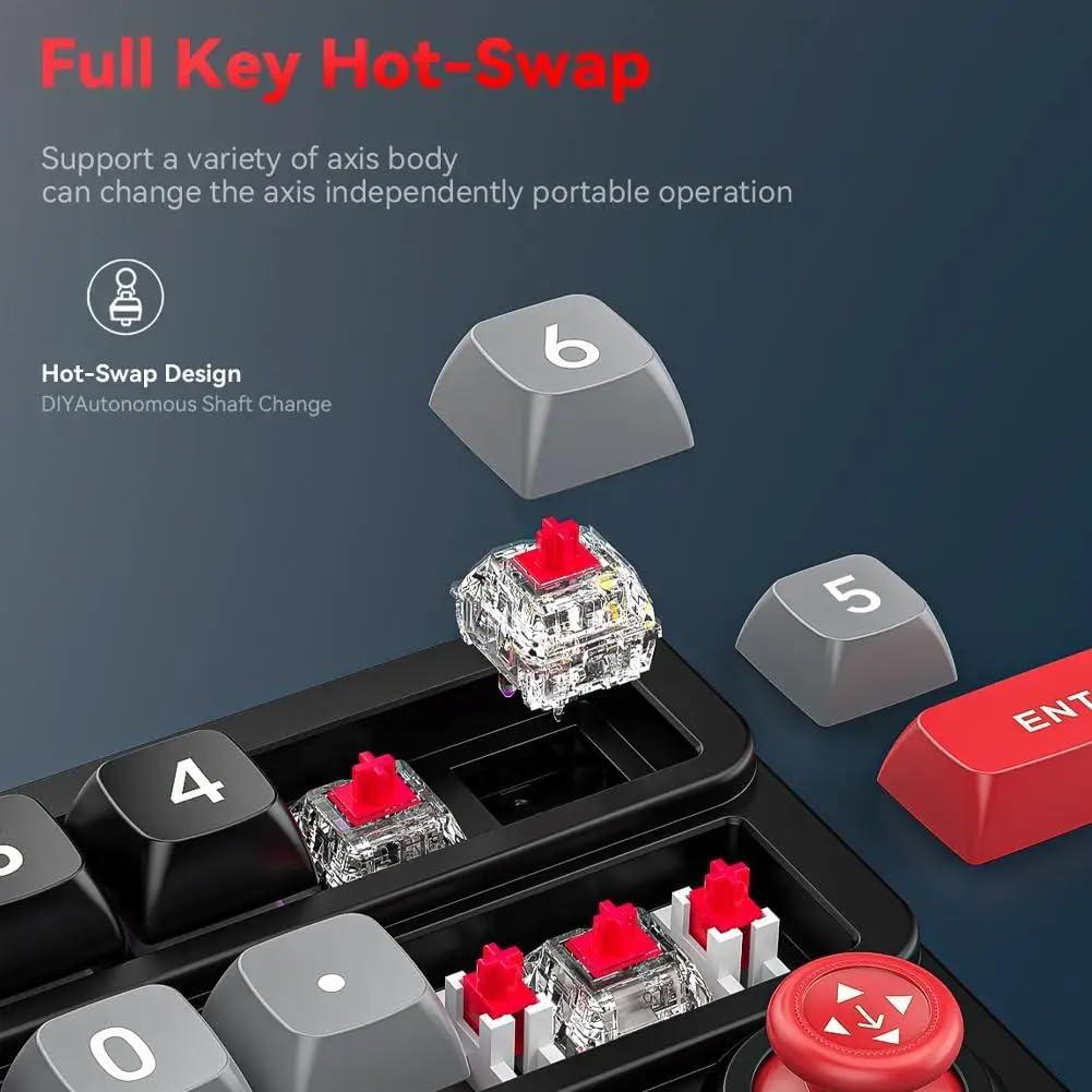 Teclado Mecánico RGB Vostoktech Mini K809 17 Teclas Programables