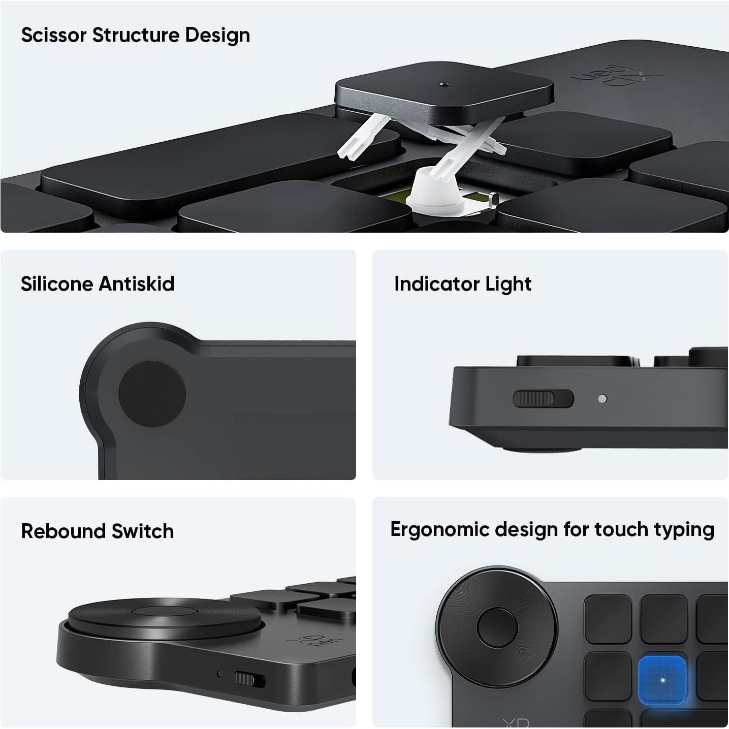 Teclado Inalámbrico XP-PEN Mini Keydial ACK05 Bluetooth 1000mAh