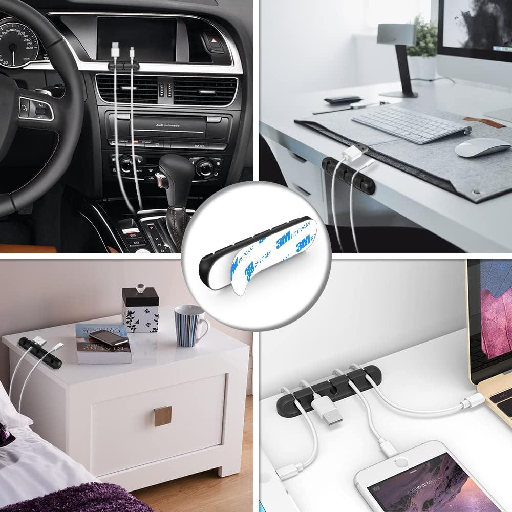 Organizador de Cables Baskiss con 7 Ranuras - Silicona