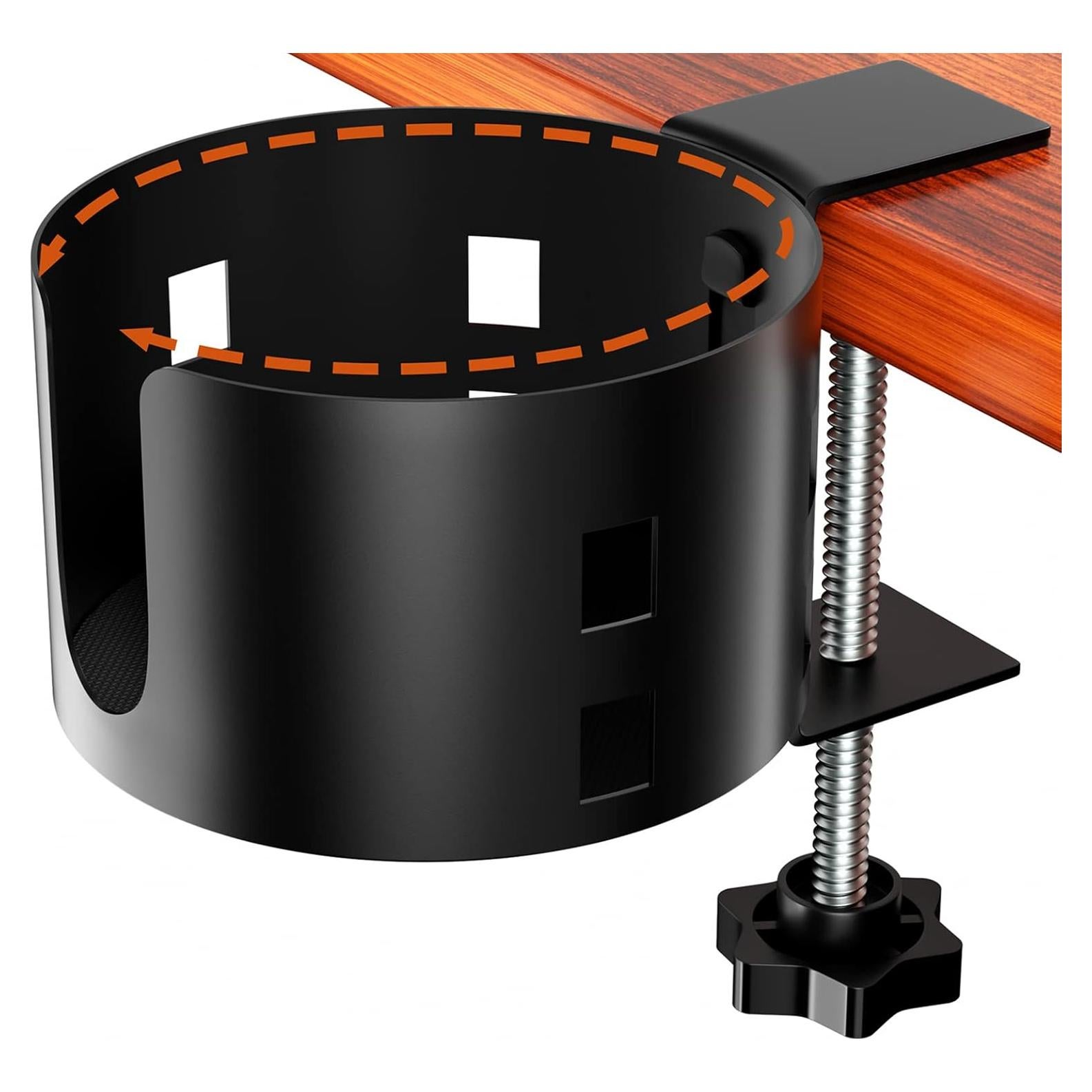 Soporte de Taza Grande OOKUU Ajustable 10 cm Antiderrame Negro