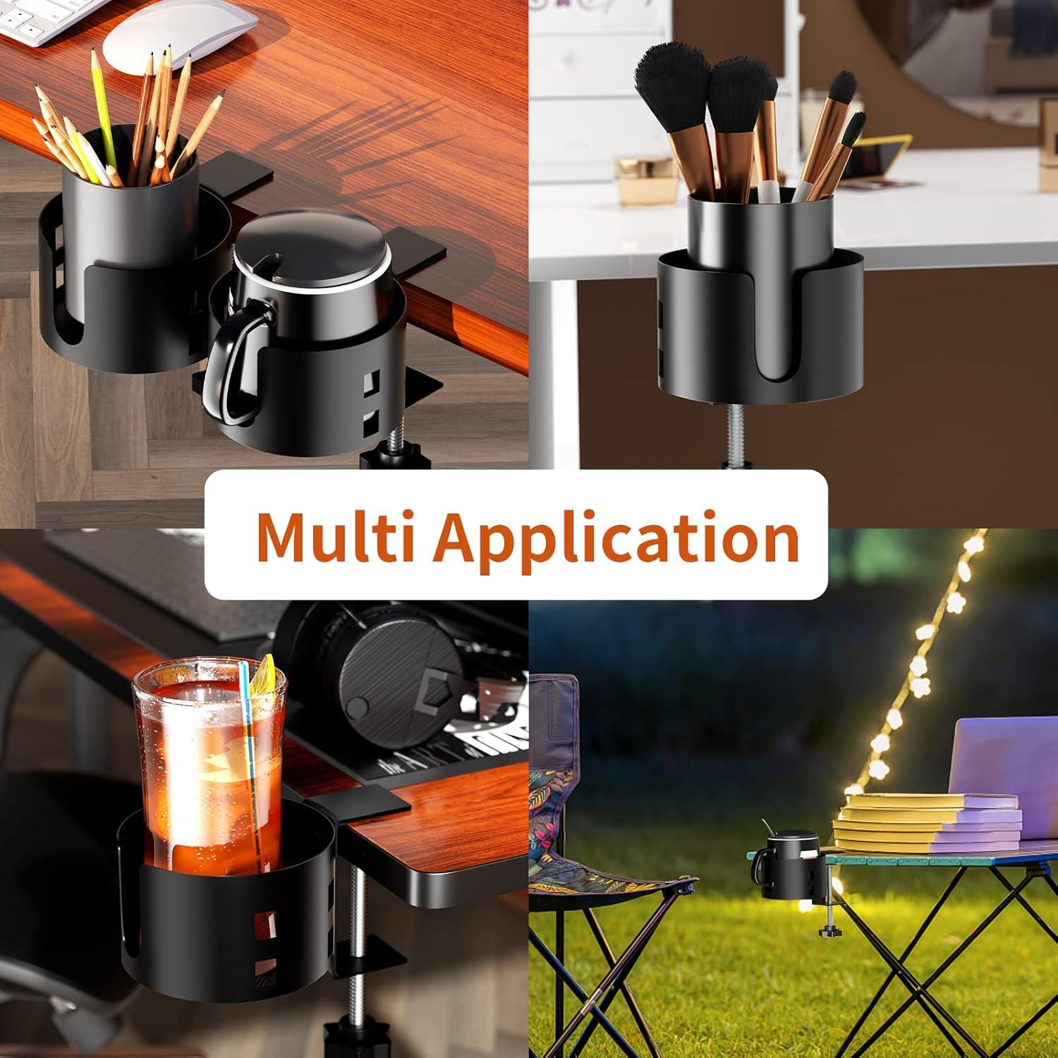 Soporte de Taza Grande OOKUU Ajustable 10 cm Antiderrame Negro