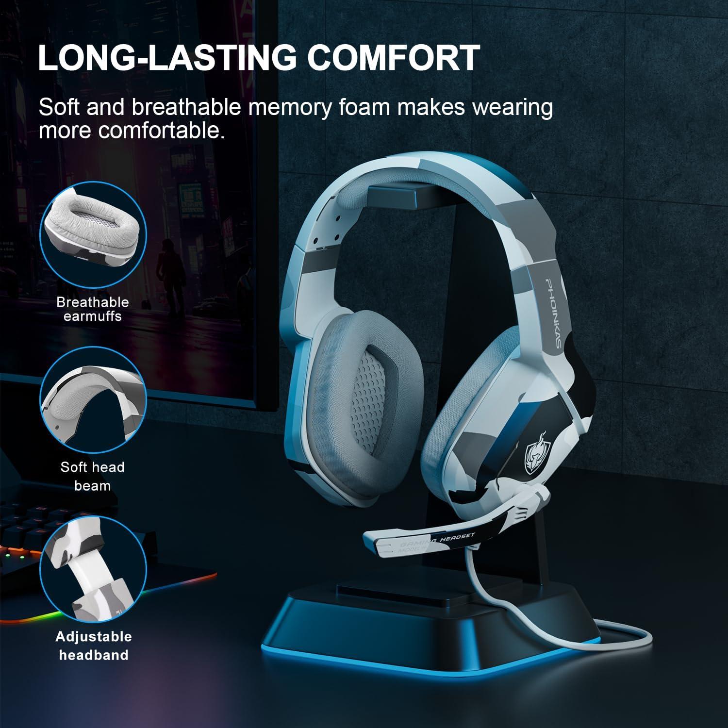 Auriculares Gaming PHOINIKAS H-1 Camo 3.5mm con Micrófono