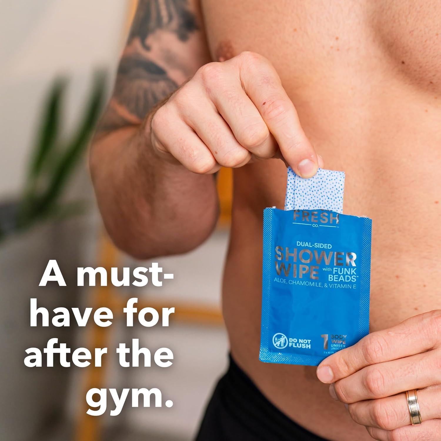 Toallitas de Ducha FunkBlock Super Fresh - 10 Toallitas Grandes