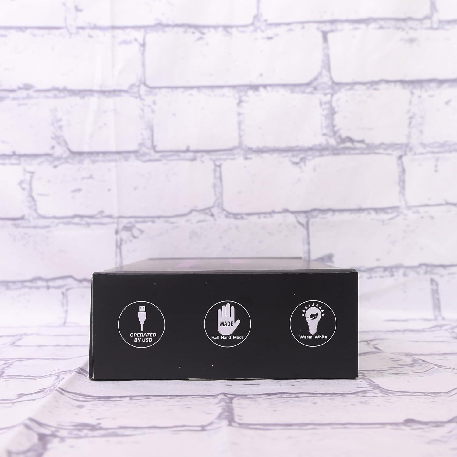 Soporte para Auriculares YuanDian de Madera con Luz LED