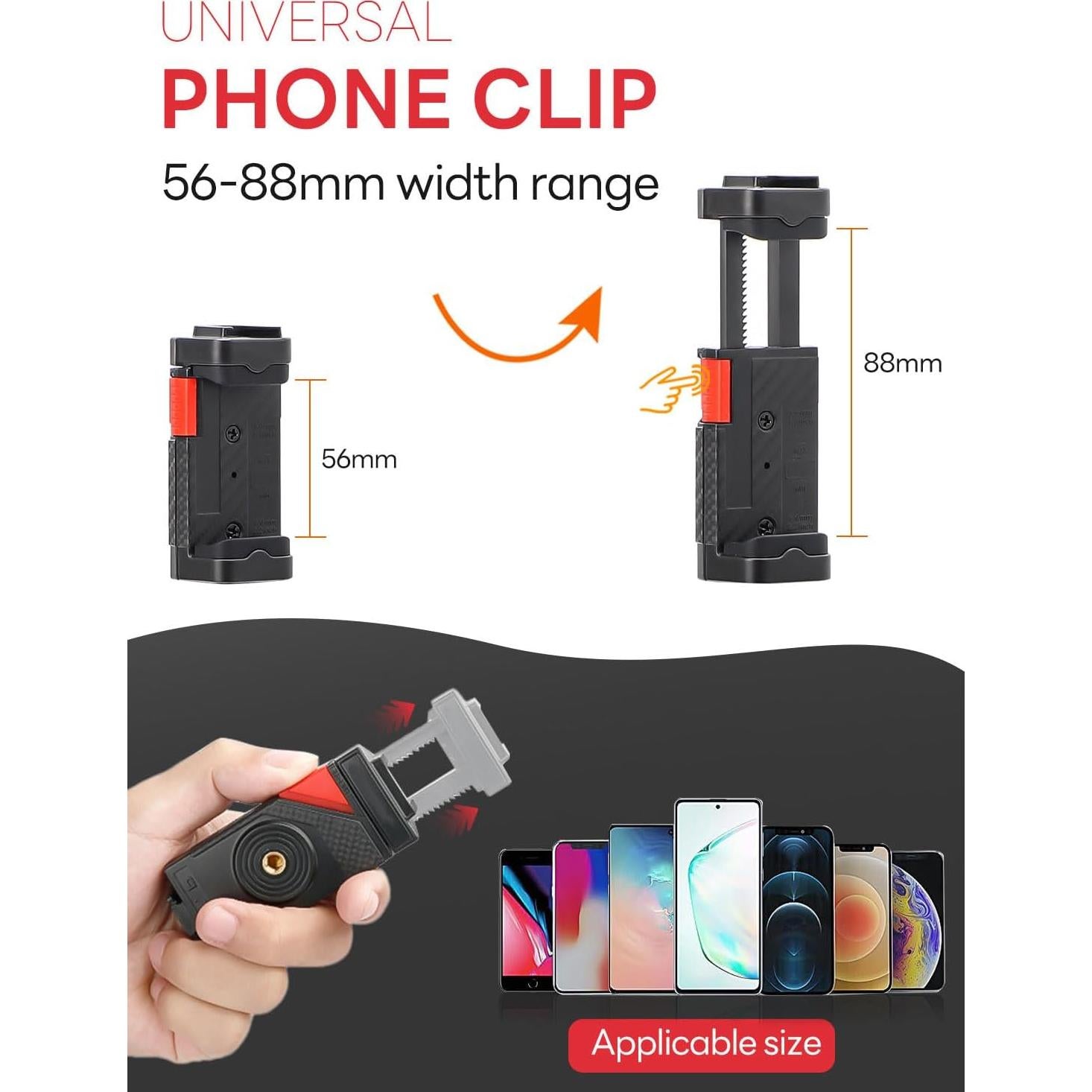 Kit de Vlogging V-Master con Micrófono y Luz LED para Smartphone