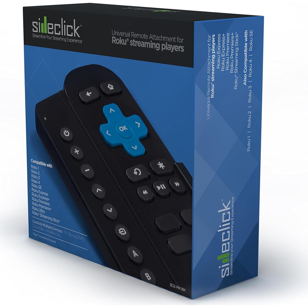 Control Remoto Universal Sideclick para Roku - Delgado y Programable