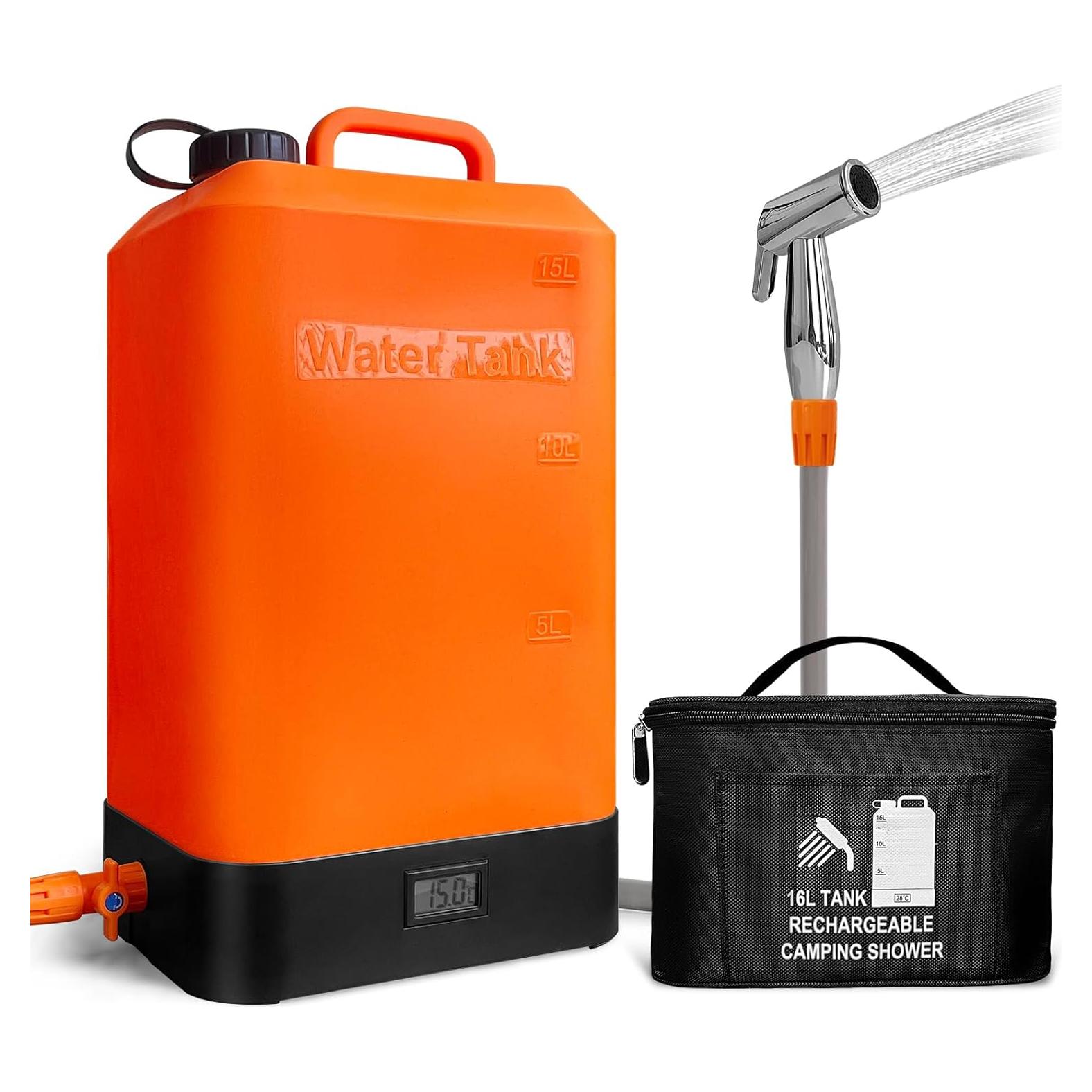 Ducha Portátil B. TAWD Y-8102 Silicona 17L Calentamiento Solar