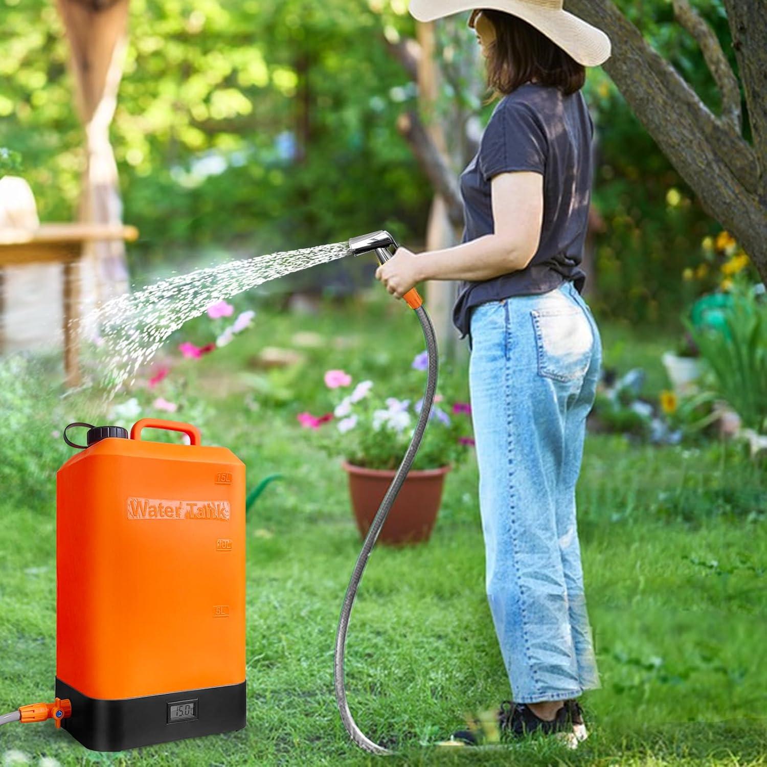 Ducha Portátil B. TAWD Y-8102 Silicona 17L Calentamiento Solar
