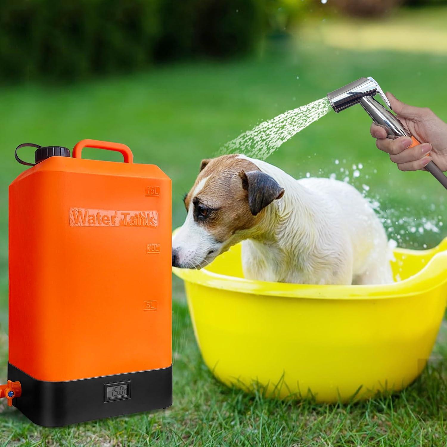 Ducha Portátil B. TAWD Y-8102 Silicona 17L Calentamiento Solar