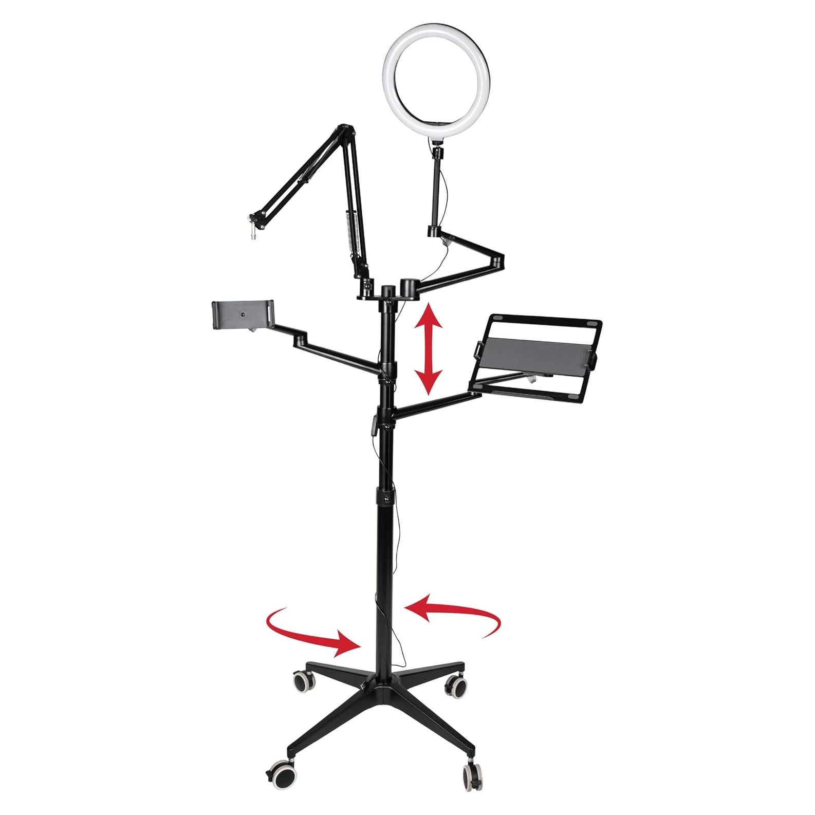 Soporte Móvil Gator Frameworks 5-en-1 con Ruedas