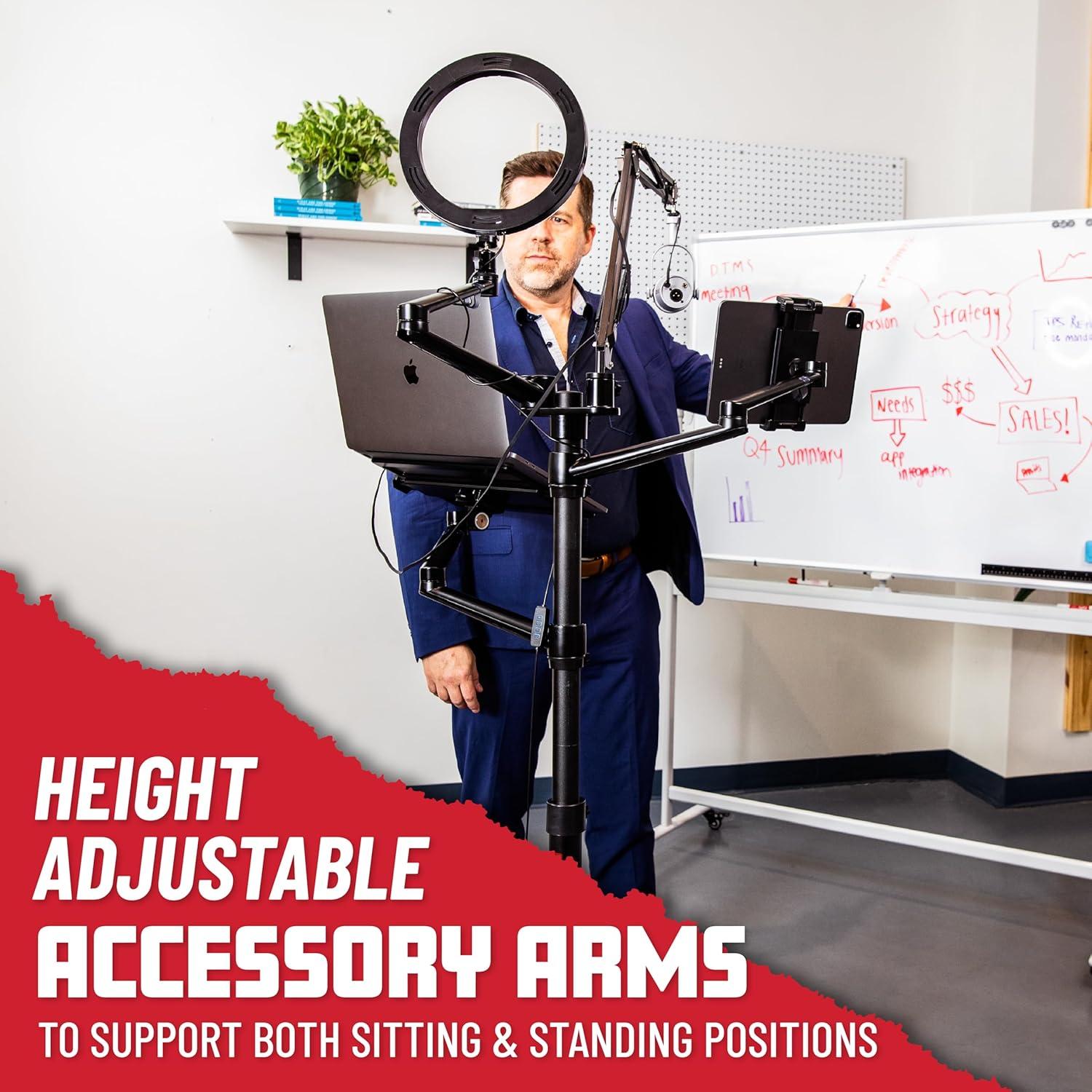 Soporte Móvil Gator Frameworks 5-en-1 con Ruedas