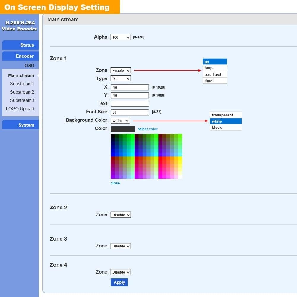 Codificador de Video URay UHE265-1L-4K HDMI 1080P