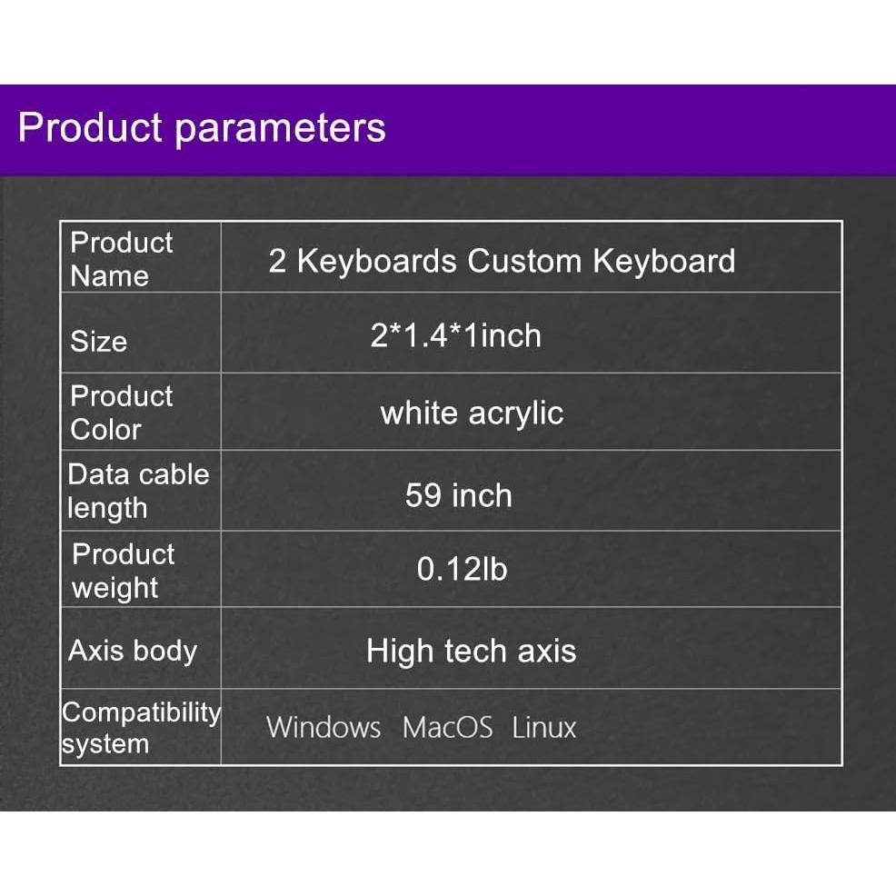 Teclado Mini USB Sanjimida 2 Teclas Copiar Pegar Blanco