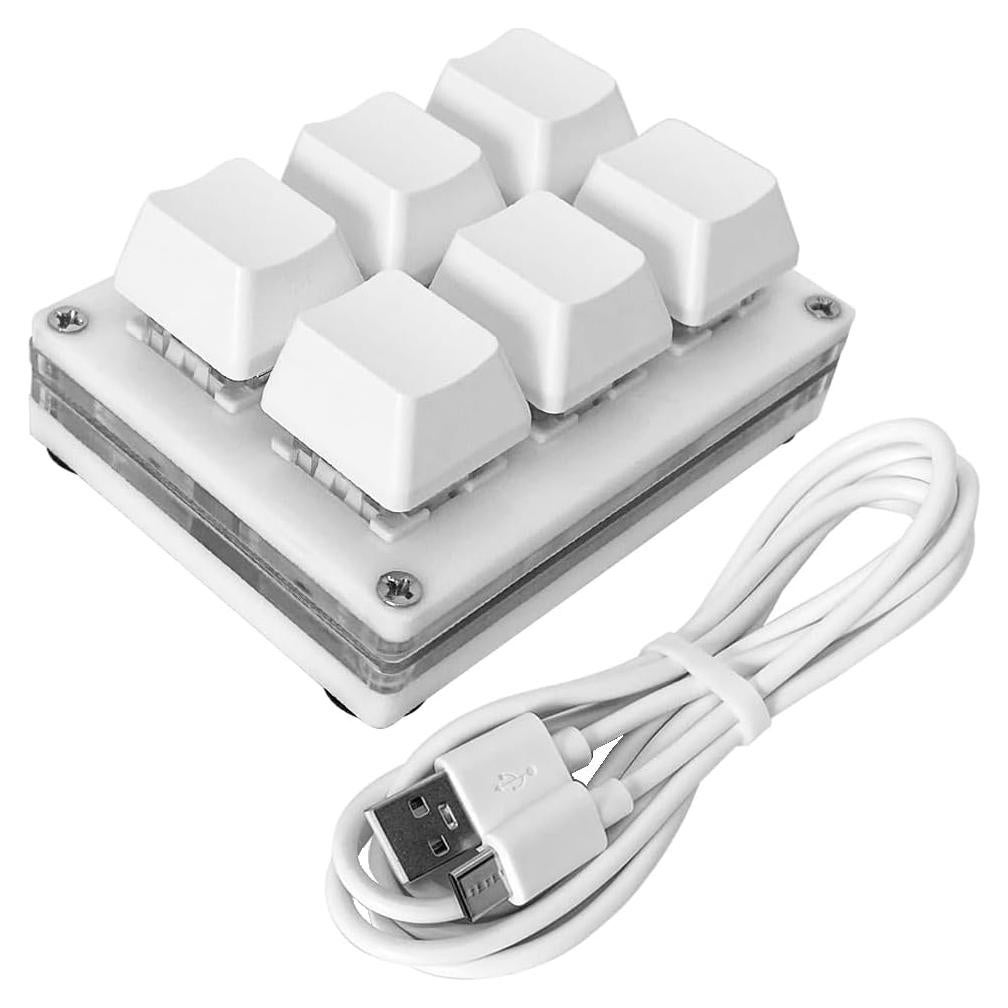 Teclado Mecánico Macro QINIZX 6 Teclas RGB Programable