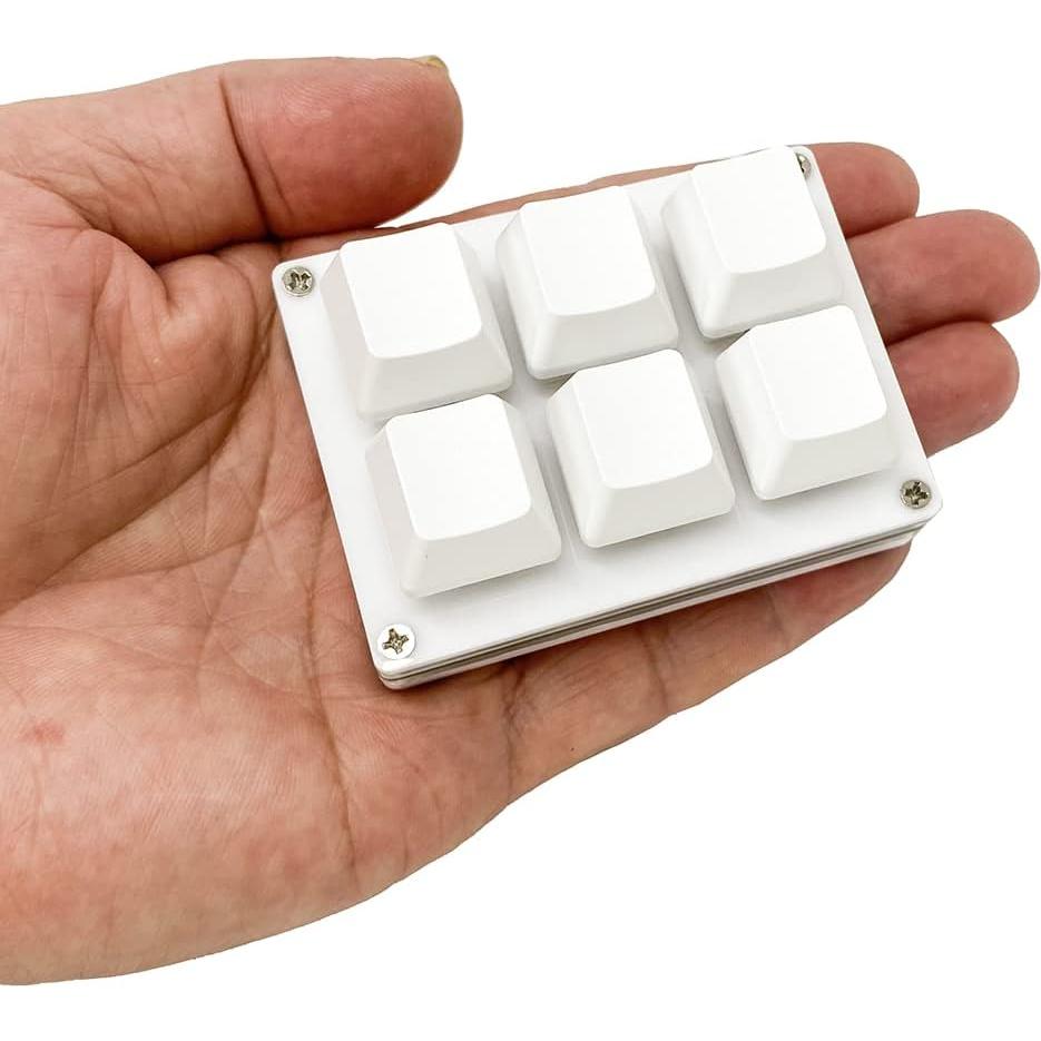 Teclado Mecánico Macro QINIZX 6 Teclas RGB Programable