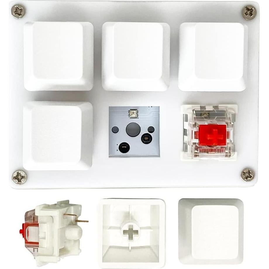 Teclado Mecánico Macro QINIZX 6 Teclas RGB Programable