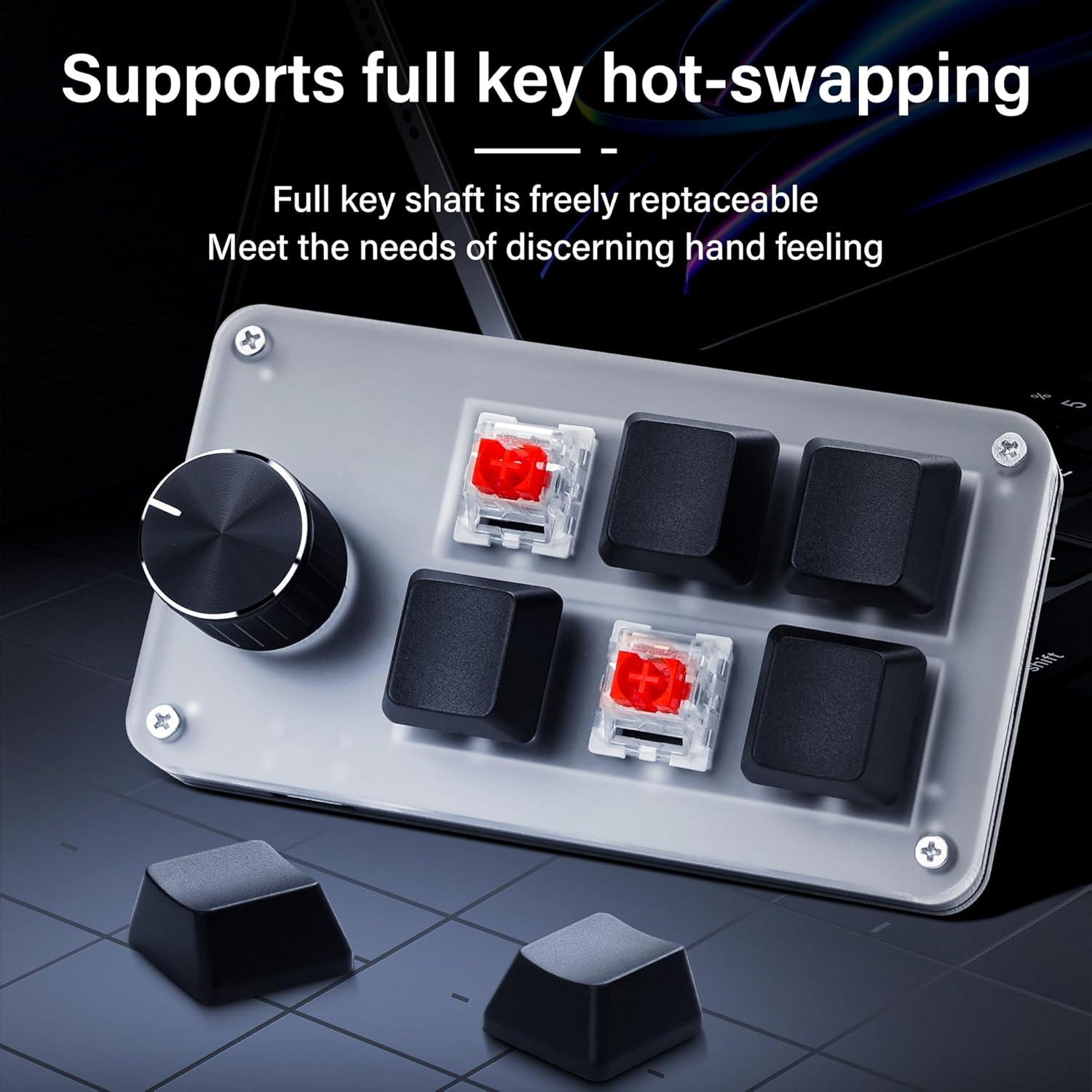 Teclado Mecánico Programable Mini SinLoon USB 6 Teclas RGB