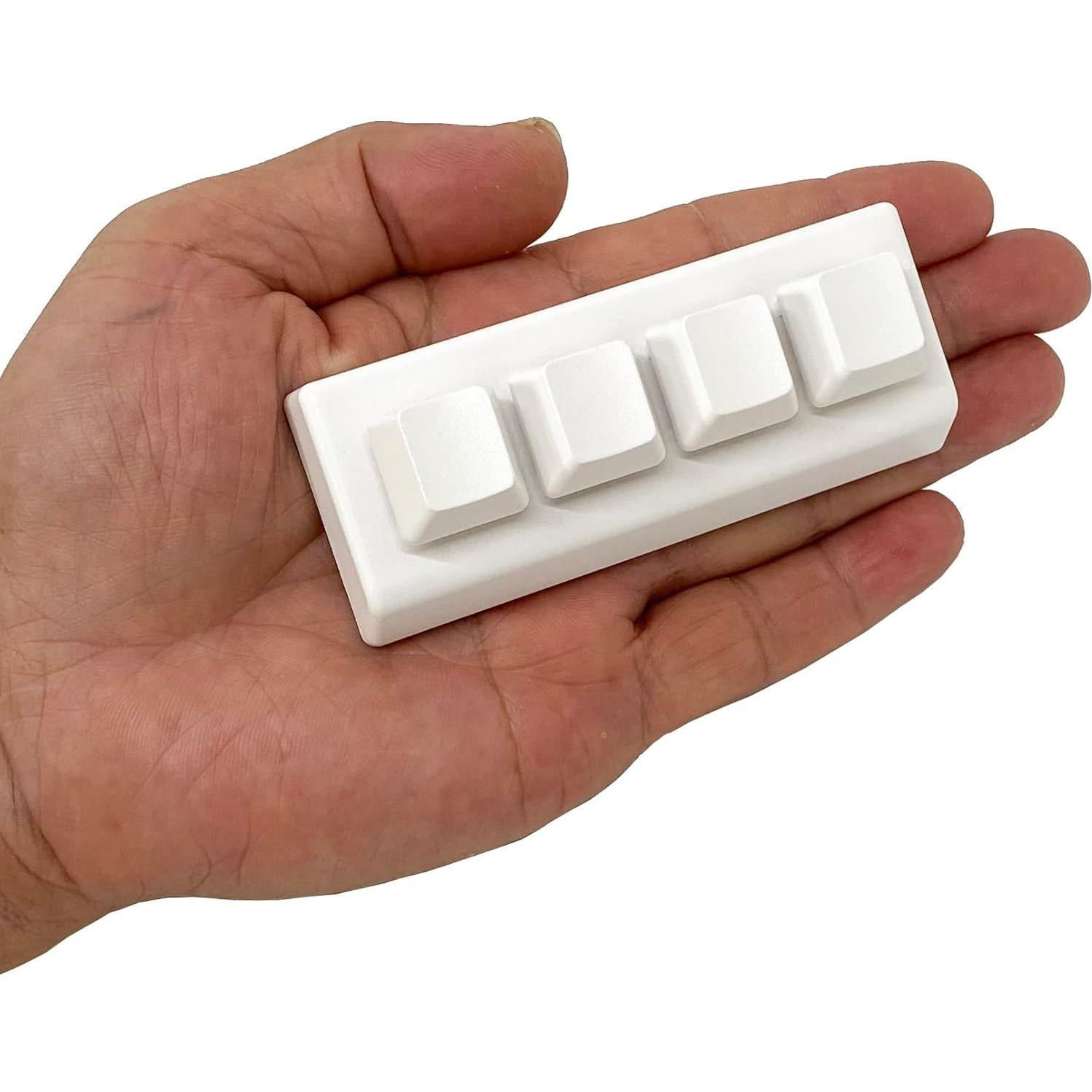 Teclado Mecánico Macro QINIZX 4 Teclas RGB USB-C Programable