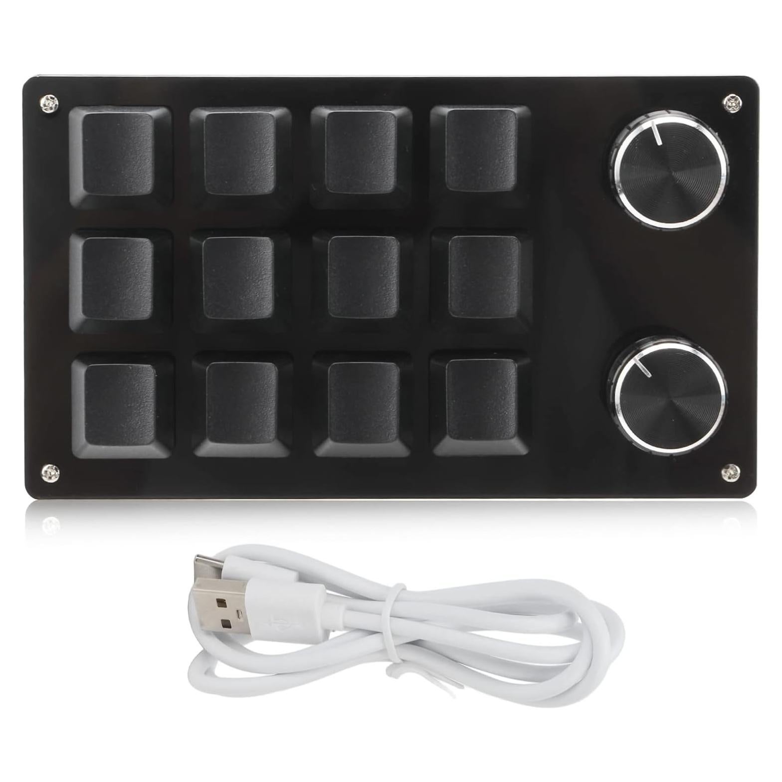 Teclado Mecánico Programable Gugxiom 12 Teclas Negro