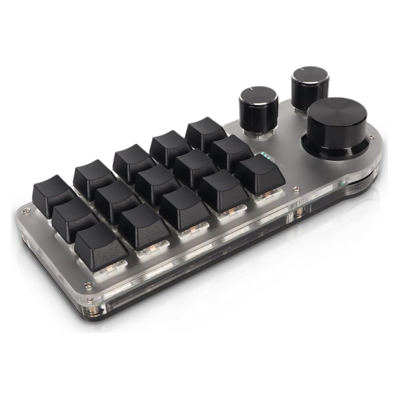 Teclado Mecánico Programable Sanpyl 15 Teclas 3 Perillas