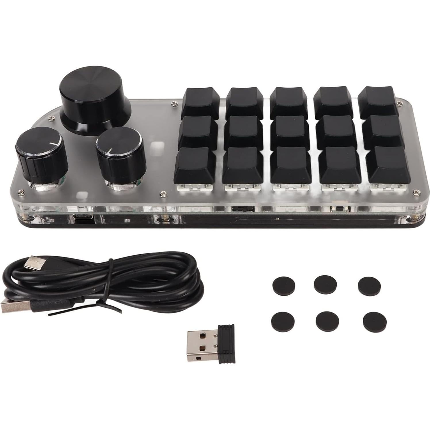 Teclado Mecánico Programable Sanpyl 15 Teclas 3 Perillas