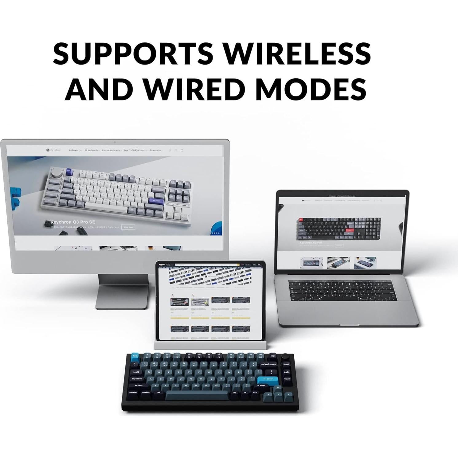 Teclado Mecánico Inalámbrico Keychron Q1 Pro 75% RGB