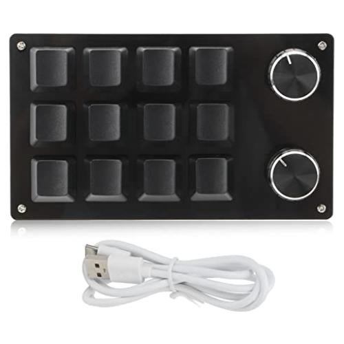 Teclado Mecánico Programable Zerodis 12 Teclas Negro