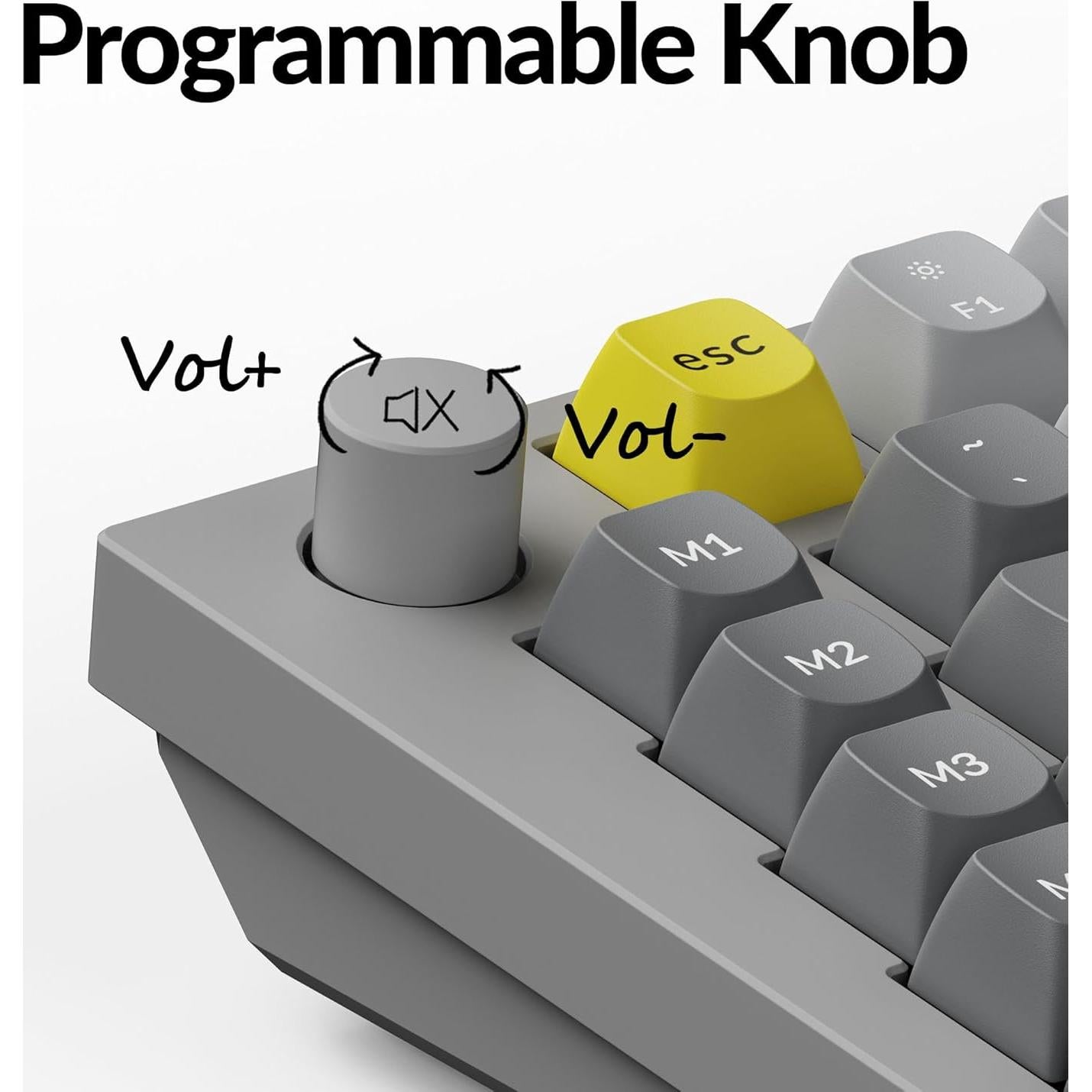 Teclado Mecánico Keychron Q10 75% Programable RGB Gris