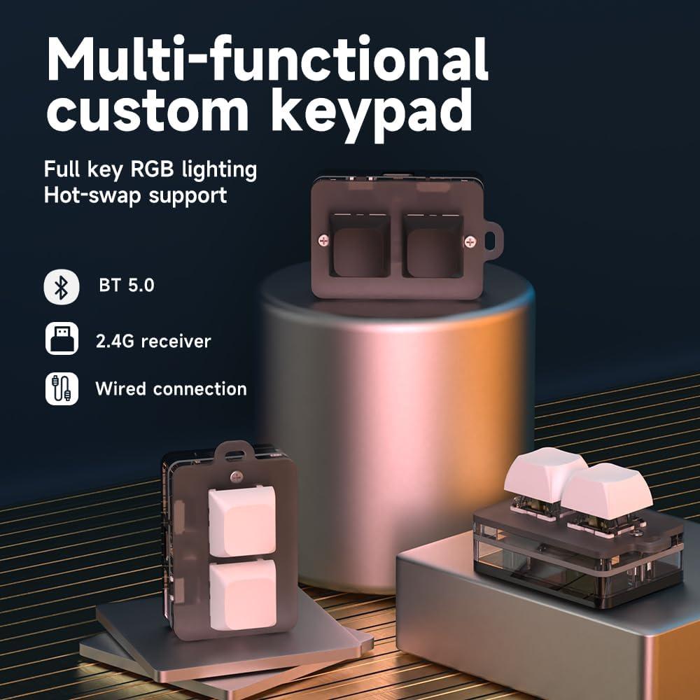 Teclado Mecánico Programable MOSHOU Blanco con Retroiluminación