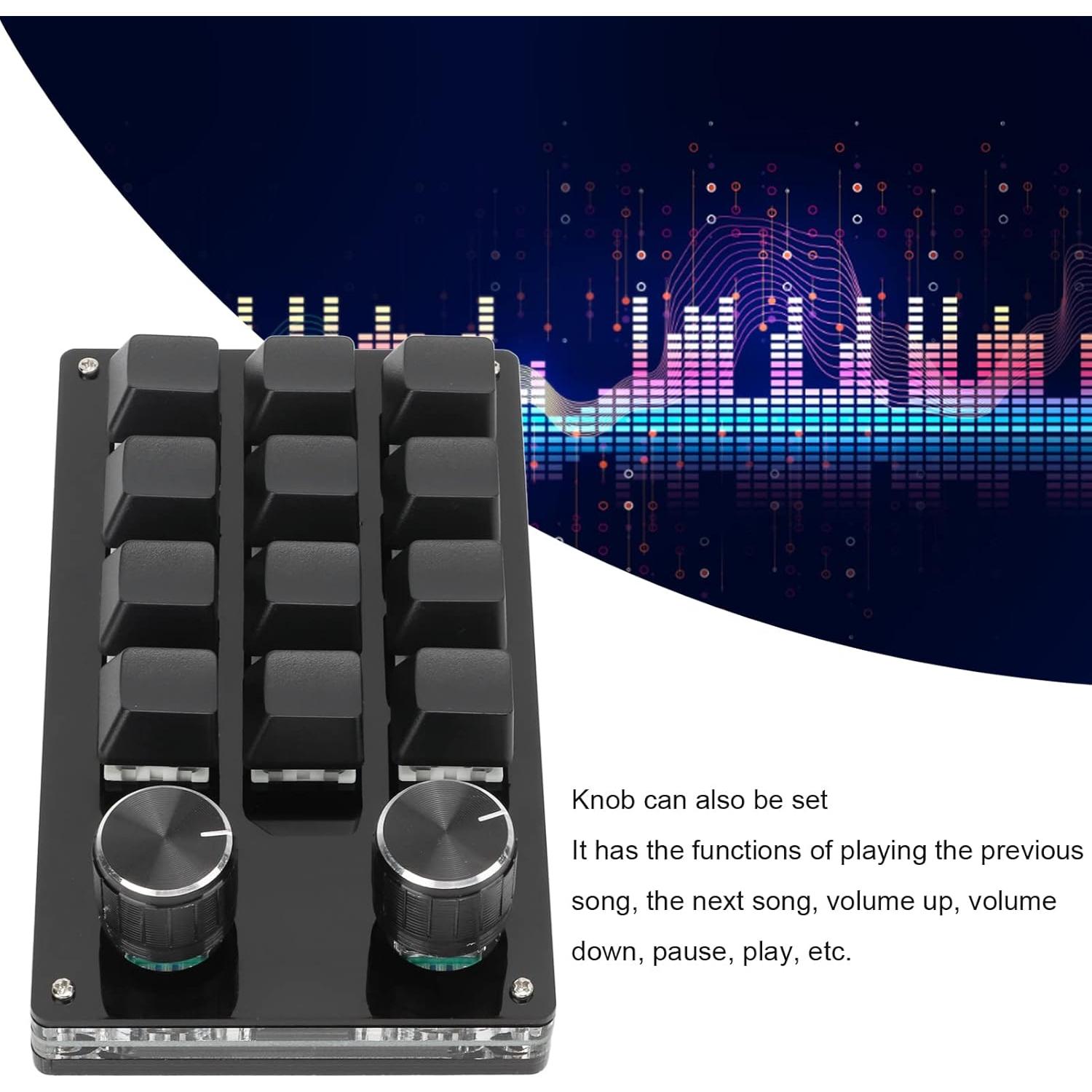 Teclado Mecánico Programable Arsor 12 Teclas Verde 246g