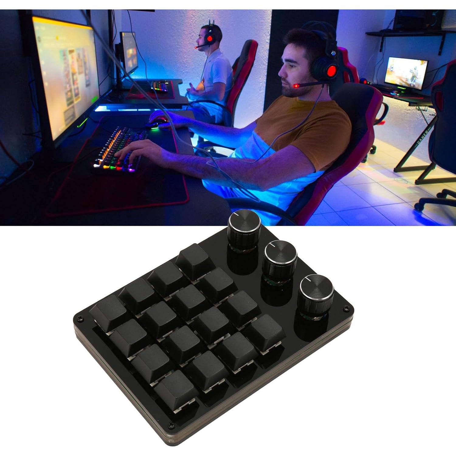 Teclado Mecánico Programable Heayzoki Mini USB 16 Teclas