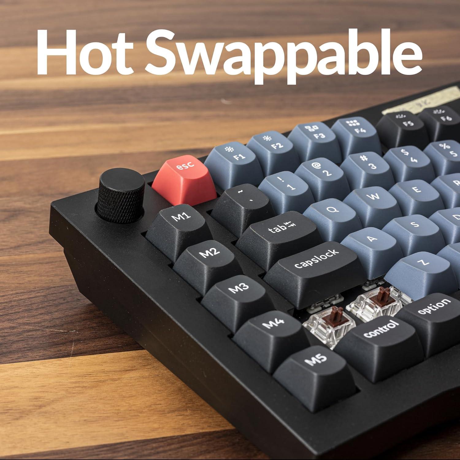 Teclado Mecánico Keychron Q10 75% Programable Gateron Azul