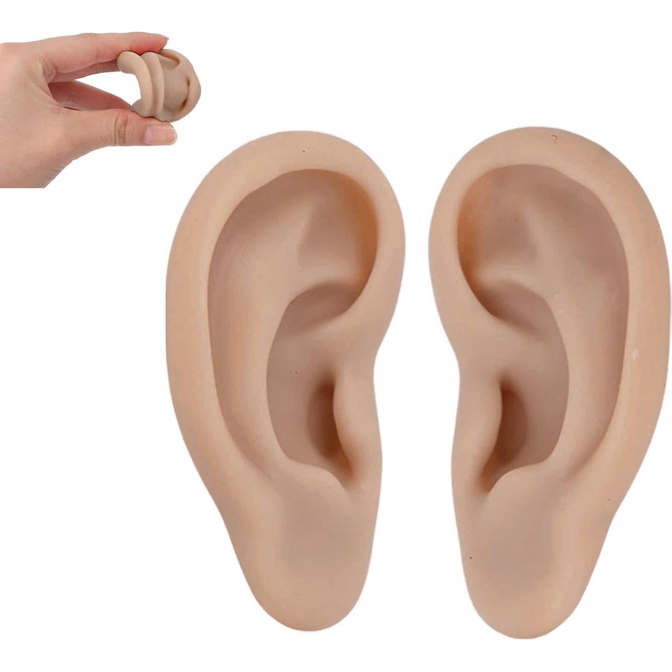 Modelo de Oreja de Silicona Luqeeg 17x8.6 cm para Perforación