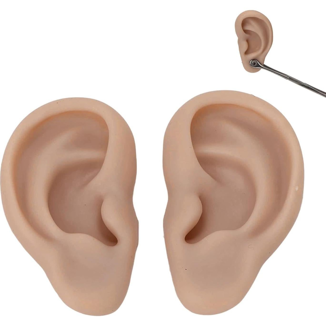 Modelo de Oreja de Silicona Luqeeg 17x8.6 cm para Perforación