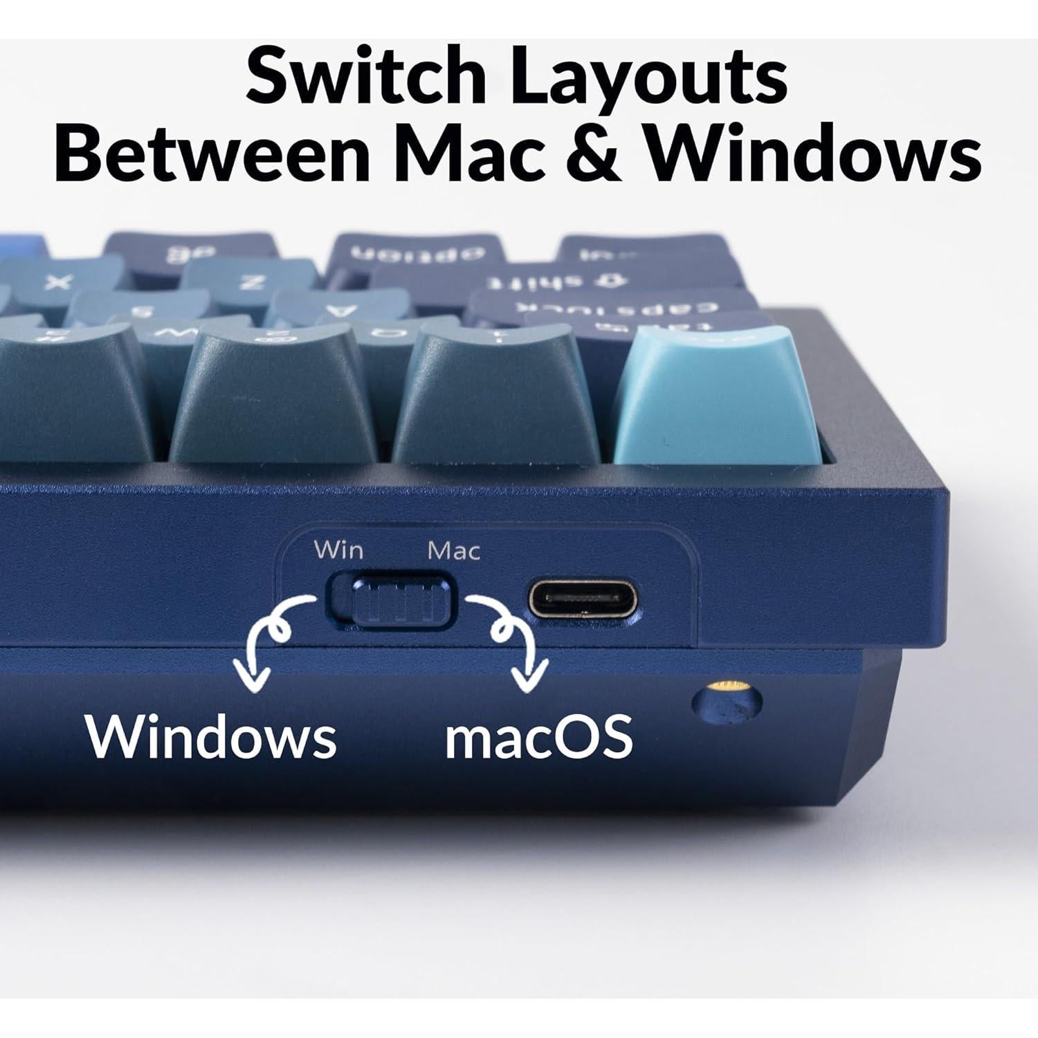 Teclado Mecánico Keychron Q4 60% USB-C Gateron Rojo