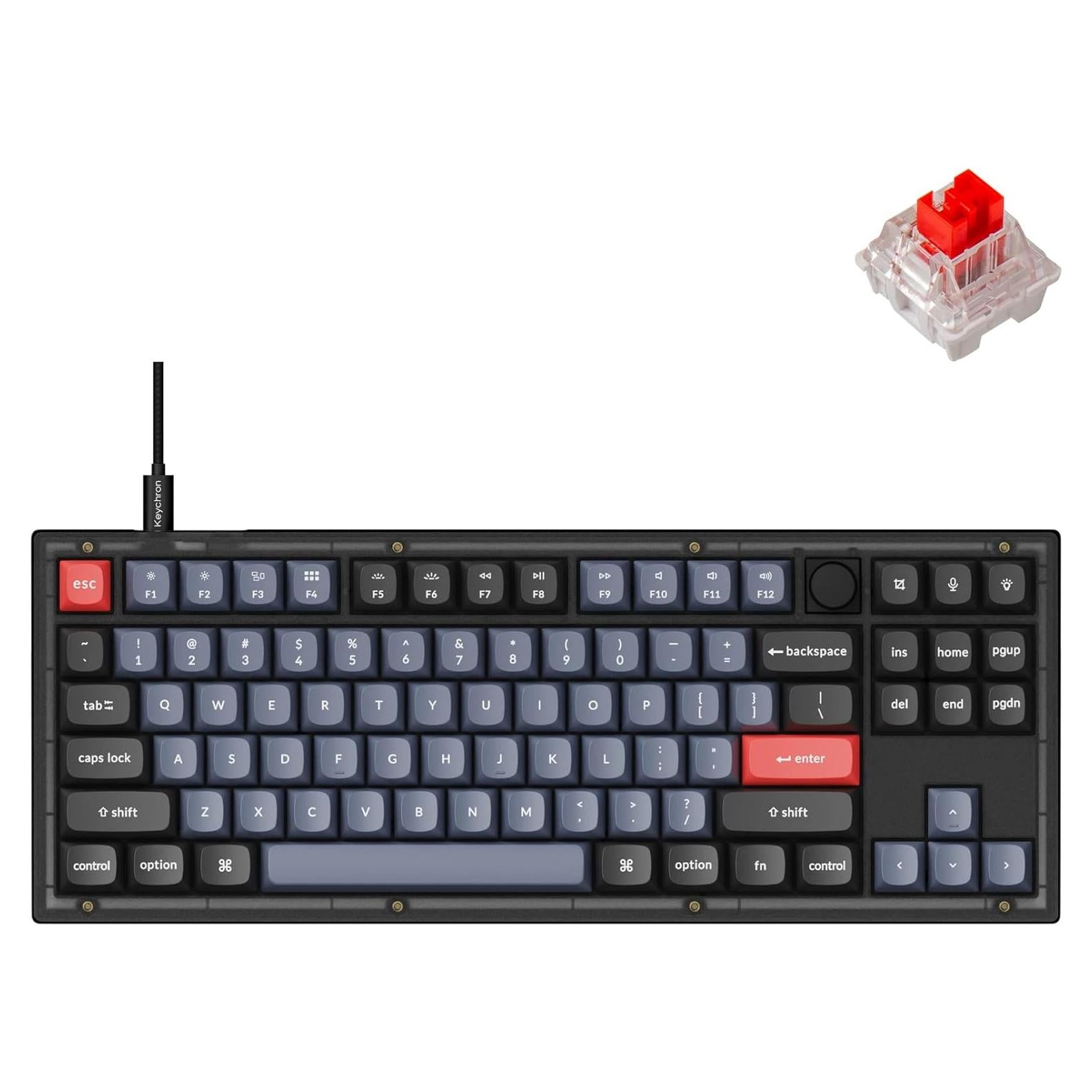 Teclado Mecánico Keychron V3 TKL QMK/VIA Personalizable