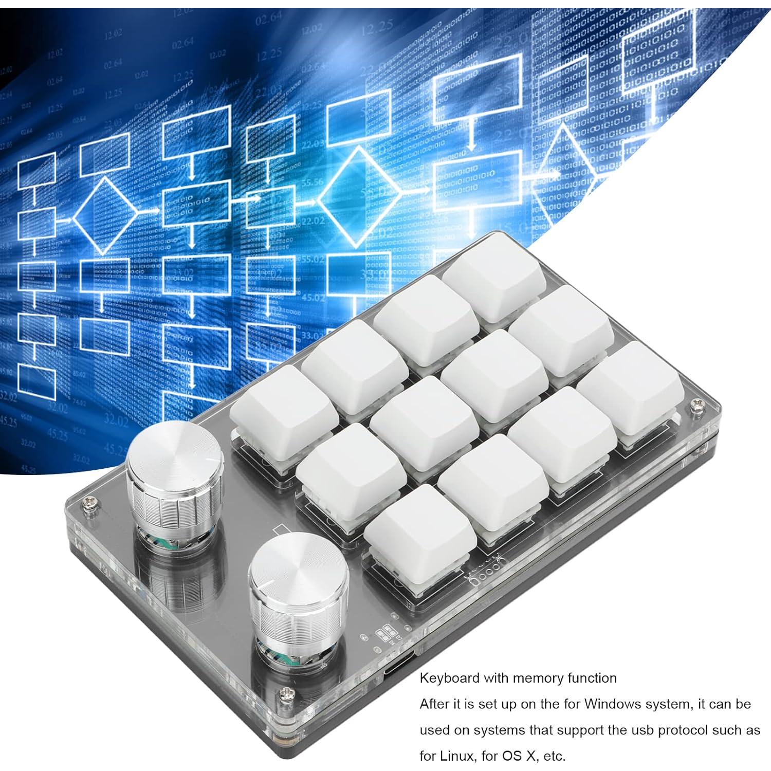 Teclado Mecánico Programable Diydeg Blanco 12 Teclas USB