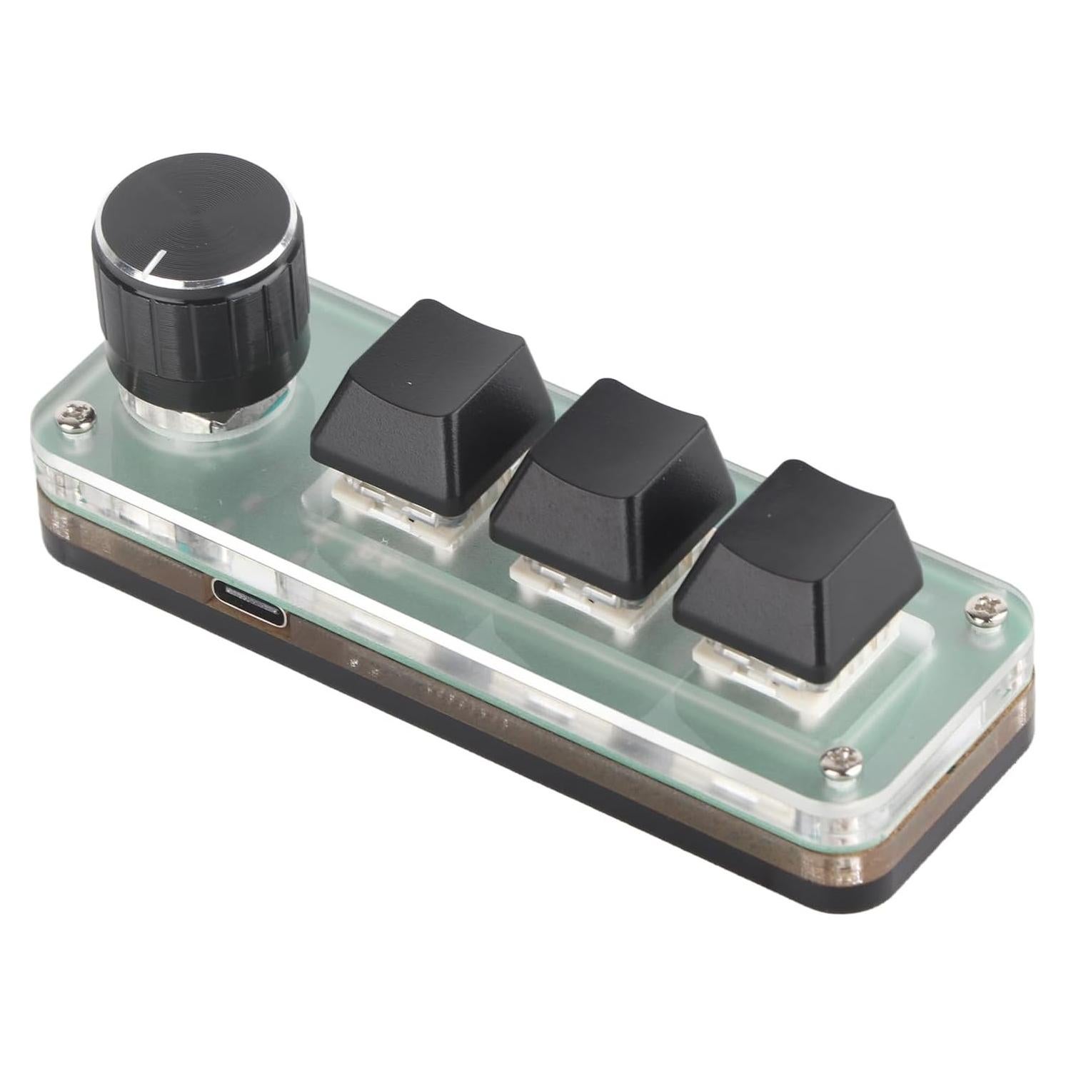 Teclado Mecánico Programable Heayzoki 3 Teclas RGB USB