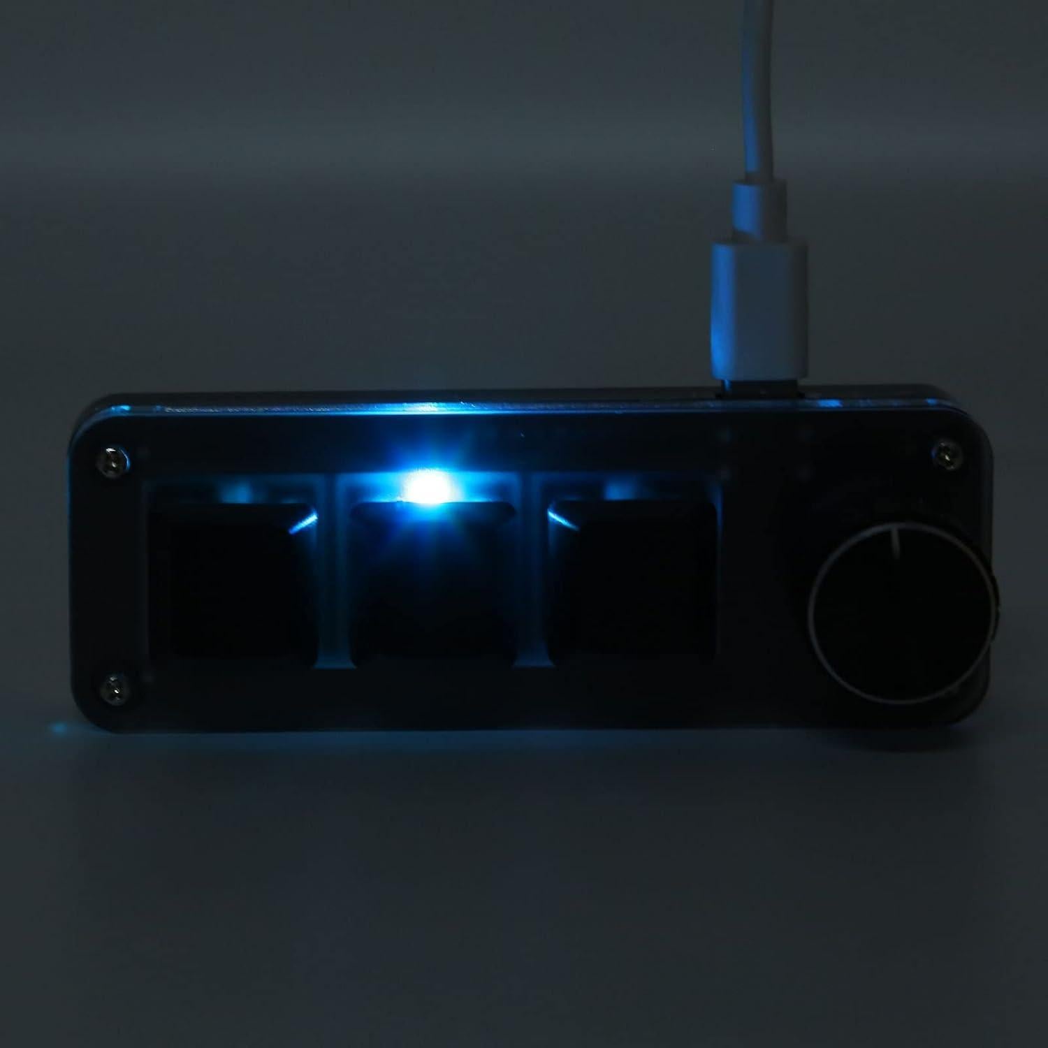 Teclado Mecánico Programable Heayzoki 3 Teclas RGB USB