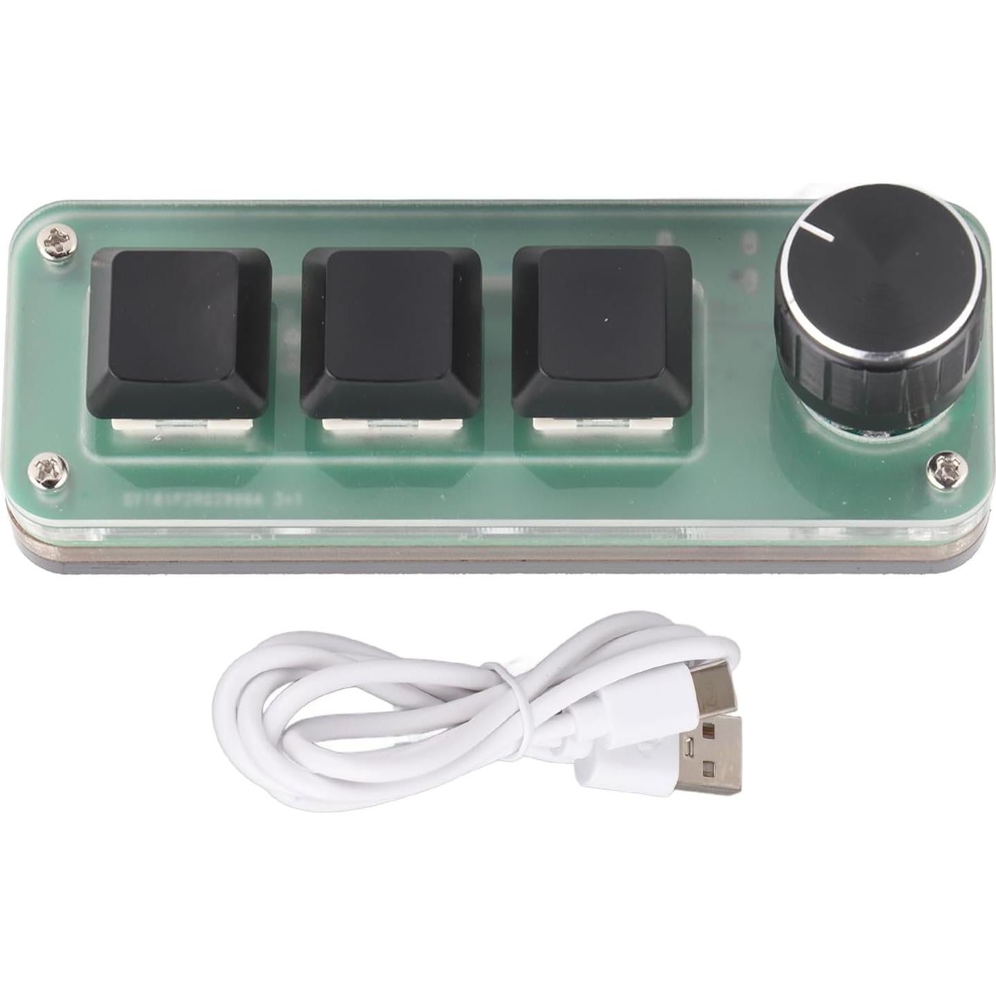 Teclado Mecánico Programable Heayzoki 3 Teclas RGB USB