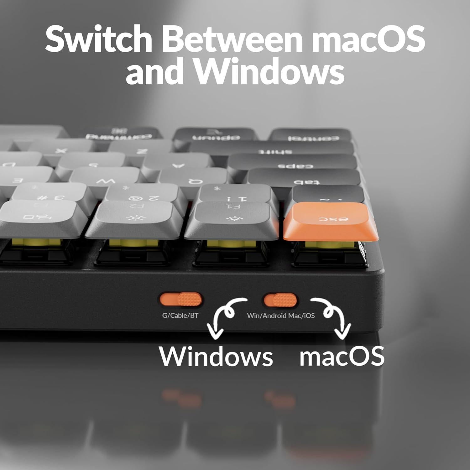 Teclado Mecánico Inalámbrico Keychron K3 V3 84 Teclas RGB