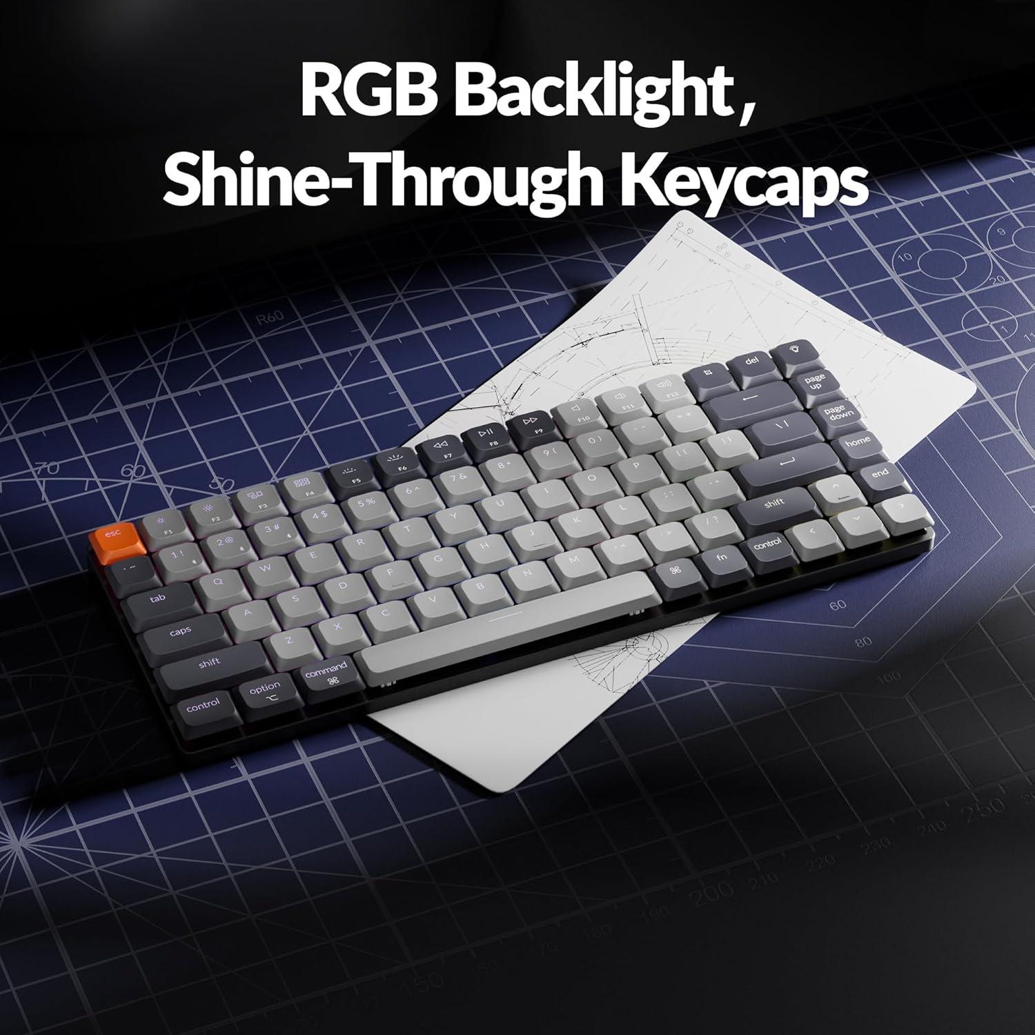 Teclado Mecánico Inalámbrico Keychron K3 V3 84 Teclas RGB