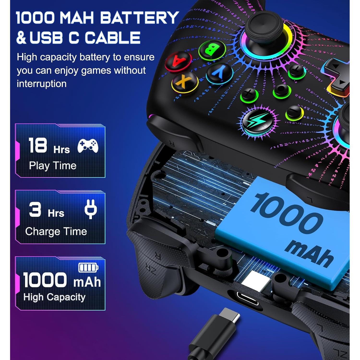 Controlador Inalámbrico Nintendo Switch Pro Negro-Mágico