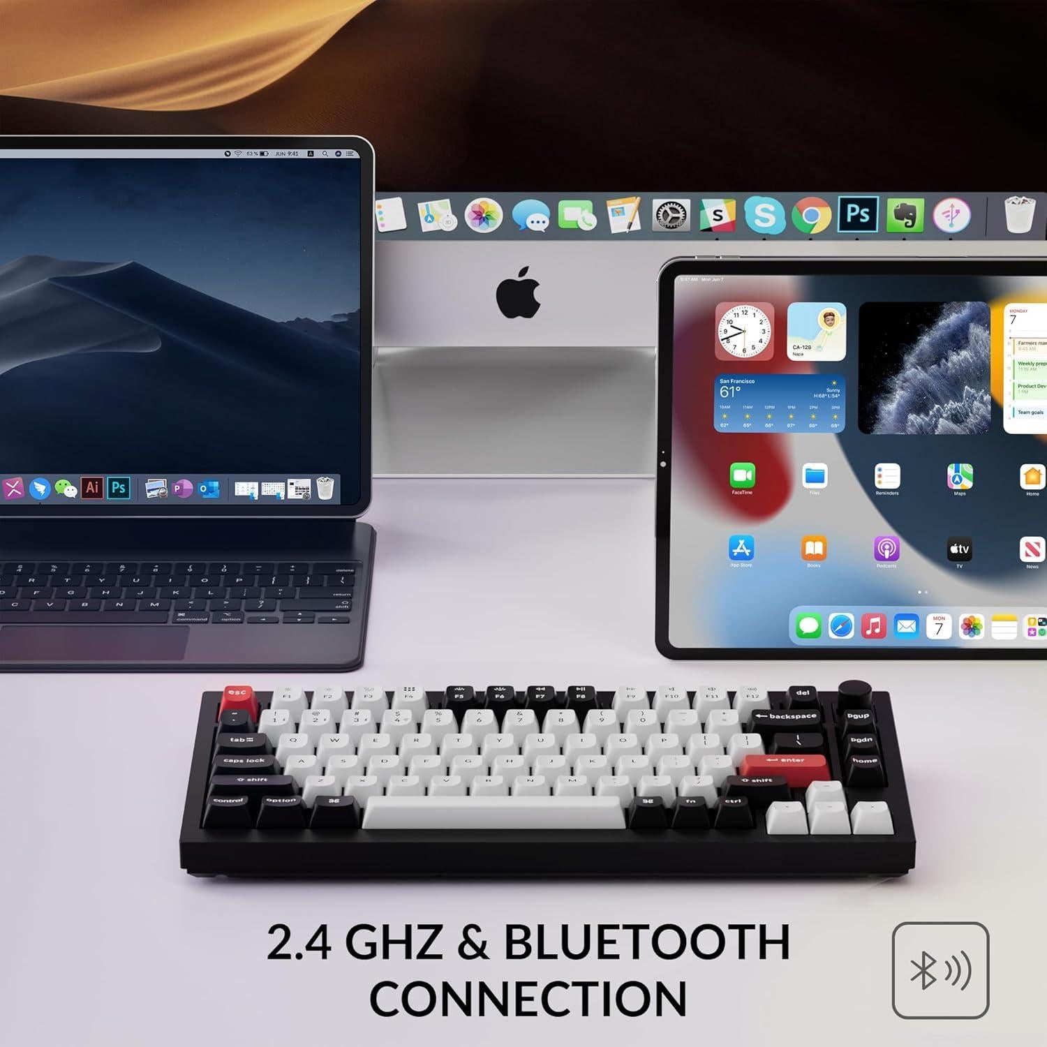 Teclado Mecánico Inalámbrico Keychron Q1 HE RGB 82 Teclas