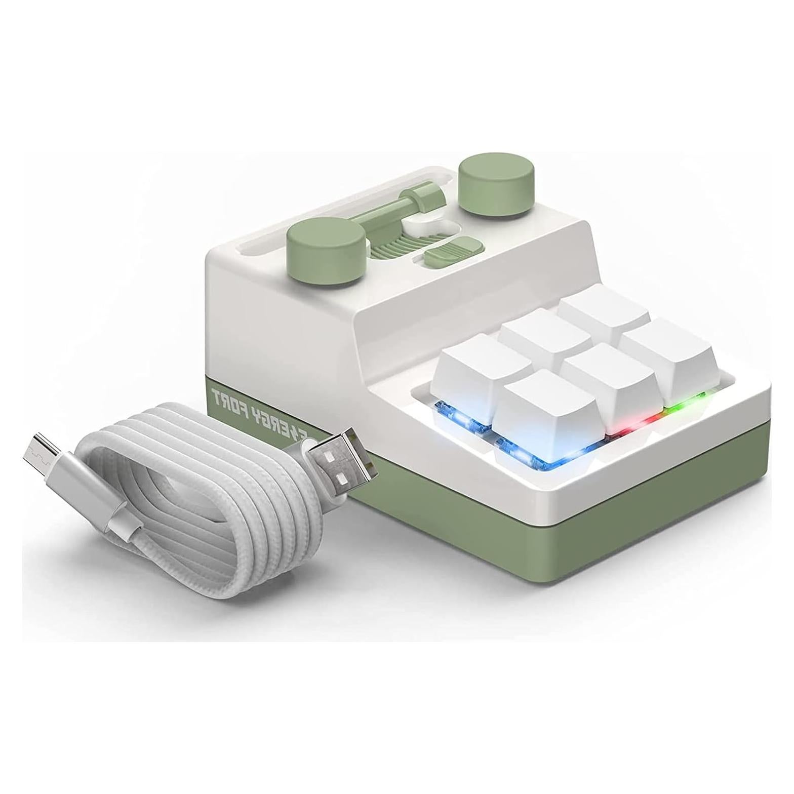 Mini Teclado Mecánico Bluetooth Bewinner 6 Teclas RGB