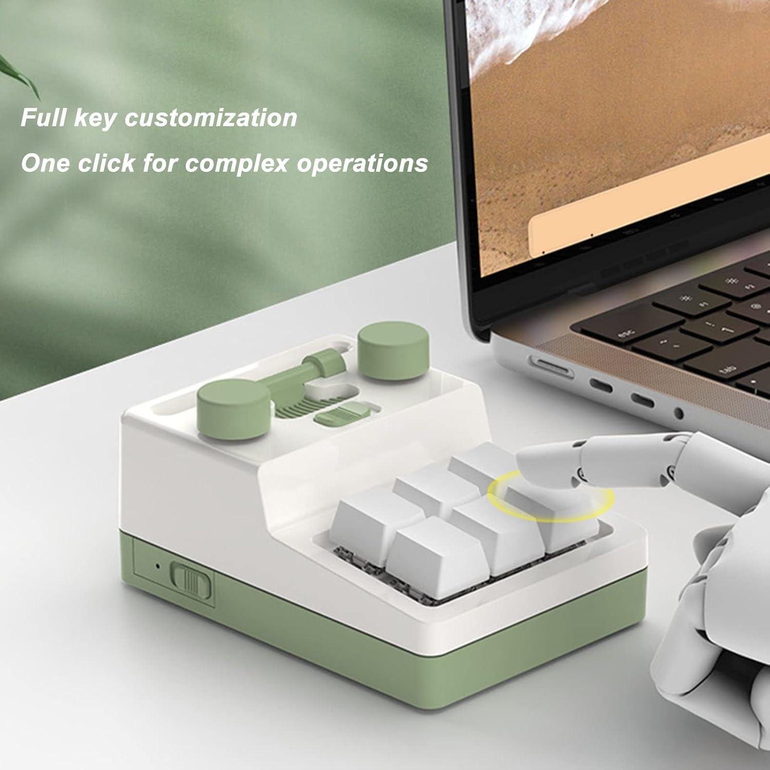 Mini Teclado Mecánico Bluetooth Bewinner 6 Teclas RGB